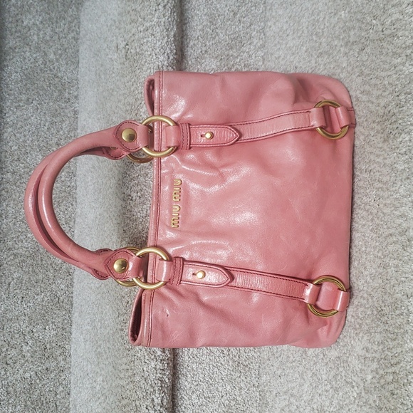 Miu Miu Pink 2way bag Authentic strap included - Picture 1 of 14